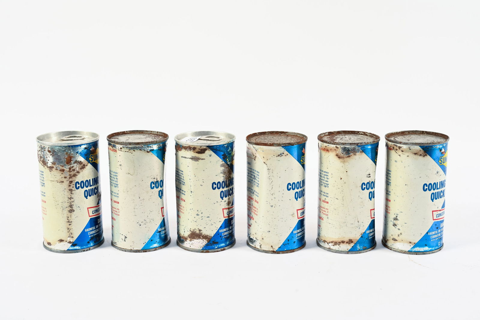 SIX SUNOCO COOLING SYSTEM QUICK FLUSH 12 OZ CANS - 5