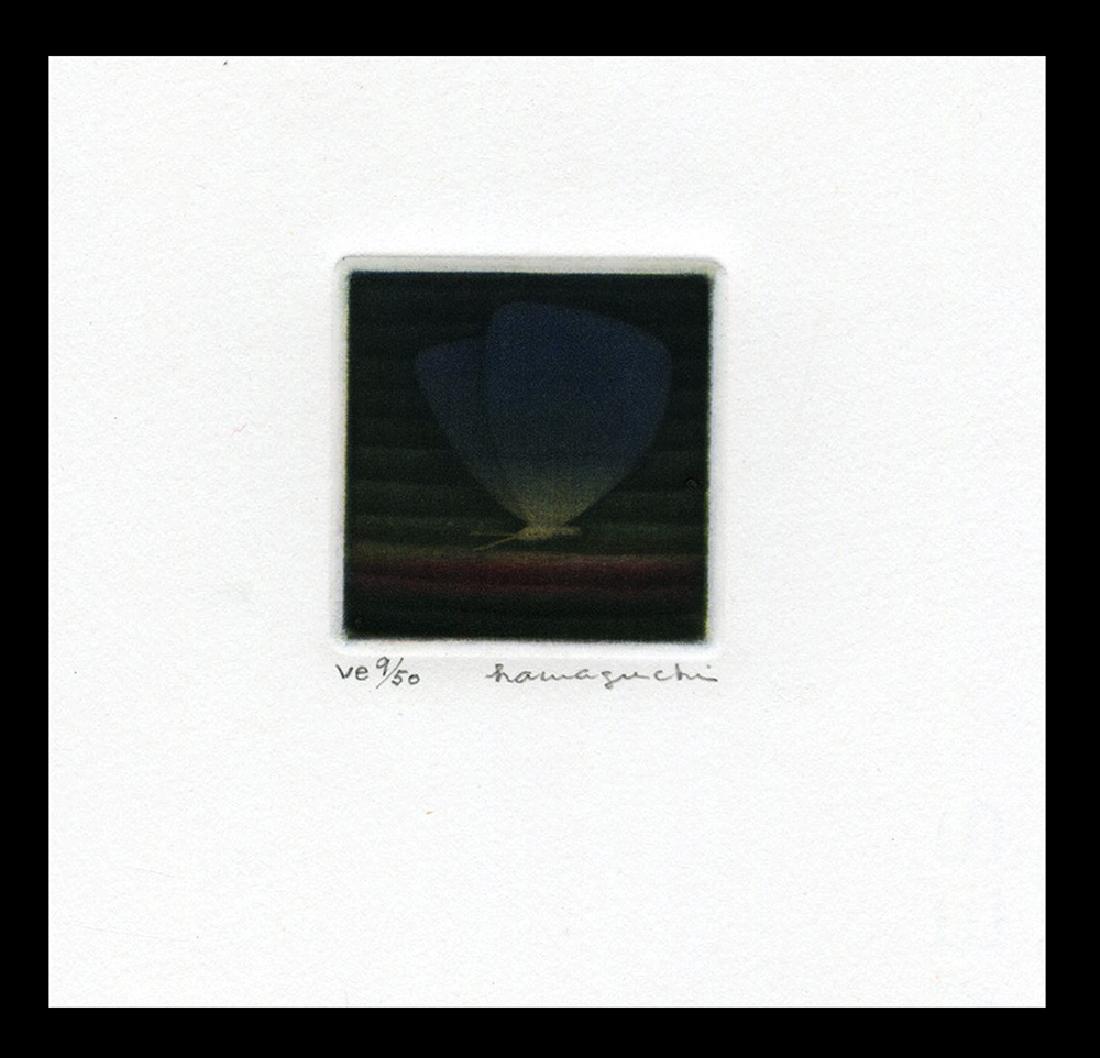 Yozo Hamaguchi - Color Mezzotint: Artist: Hamaguchi, Yozo, 1909-2000 Title: Blue Butterfly Edition: 9/ve 50 Date: 1982 Medium: color mezzotint Dimensions: 1 3/4 x 1 3/4 inches Illustrated: