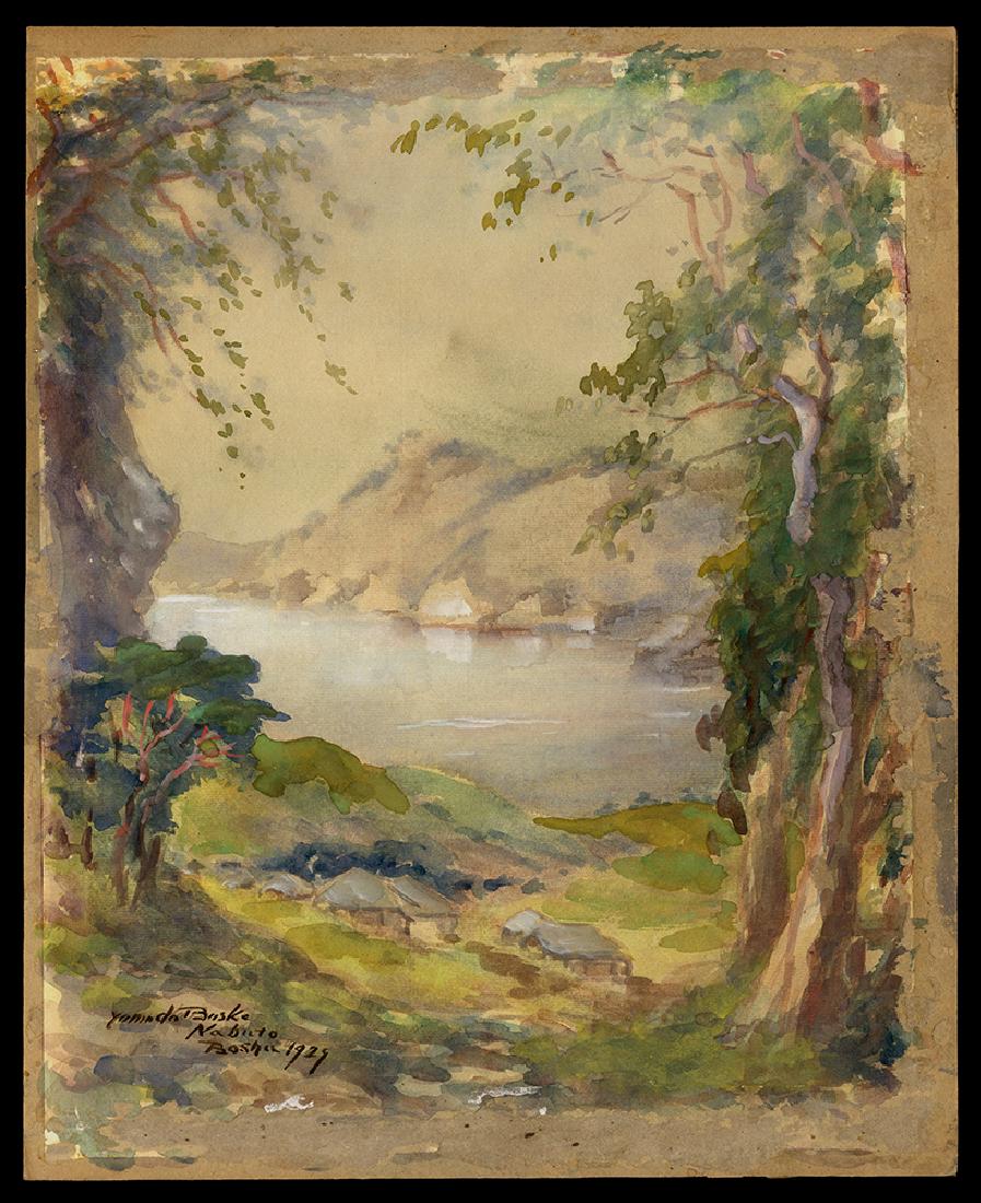 Yamada Baske - Japanese Painting (1 of 2)