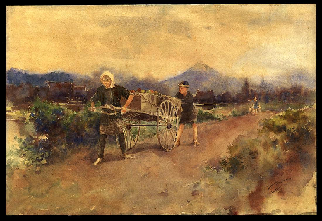 Yamada Baske - Japanese Painting (1 of 2)