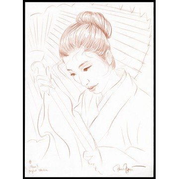 Paul Binnie Pencil Sketch: Title: Spring (Haru) Artist: Binnie, Paul, b. 1967Date: c. 2005