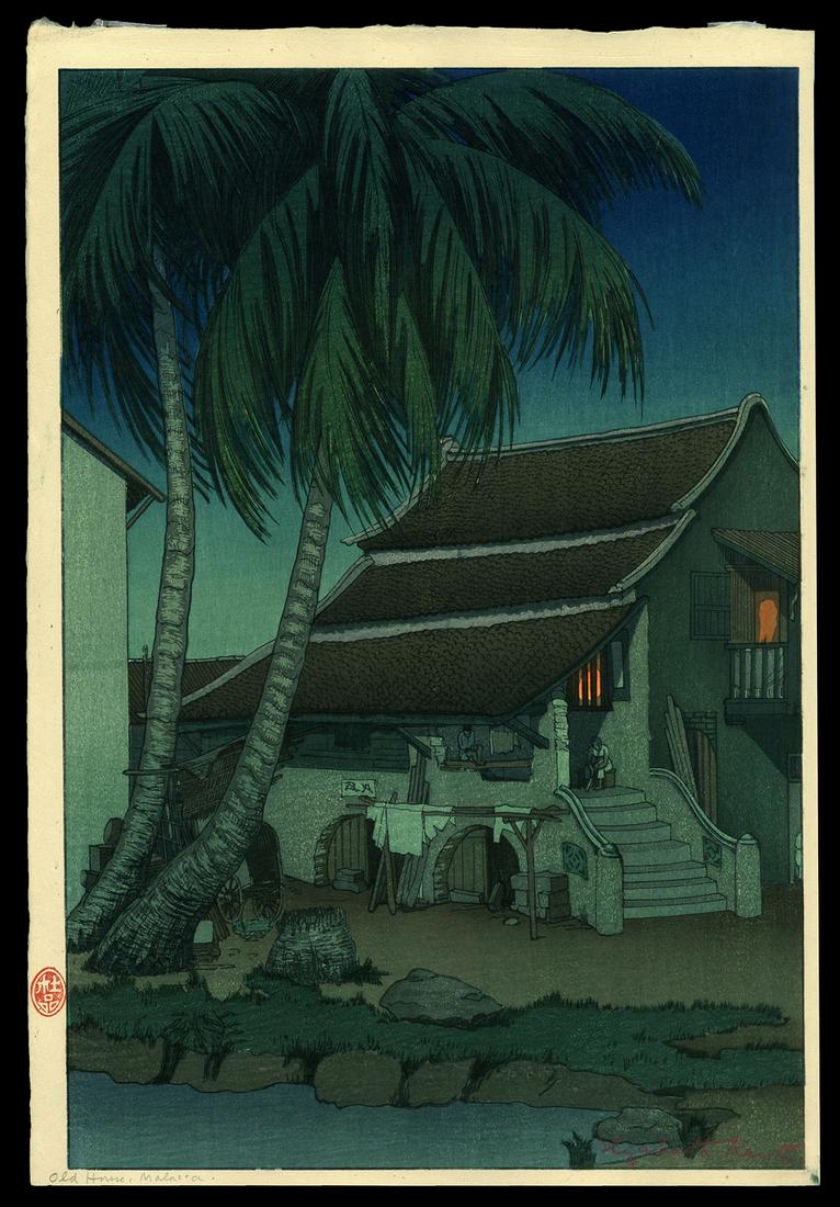 Elizabeth Keith Woodblock - The Old House, Malacca: Artist: Keith, Elizabeth, 1887-1956 Title: The Old House, Malacca Date: 1925 Medium: woodblock Dimensions: 14 7/8 x 10 inches Illustrated: Keith, pl. 92 Note