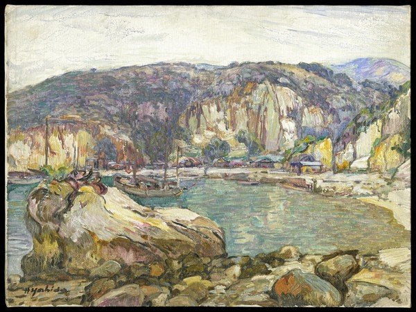 Hiroshi Yoshida Oil On Canvas: Title: Seto Inland Sea Artist: Yoshida, Hiroshi, 1876-1950 Date: 20th century Medium: oil on canvas