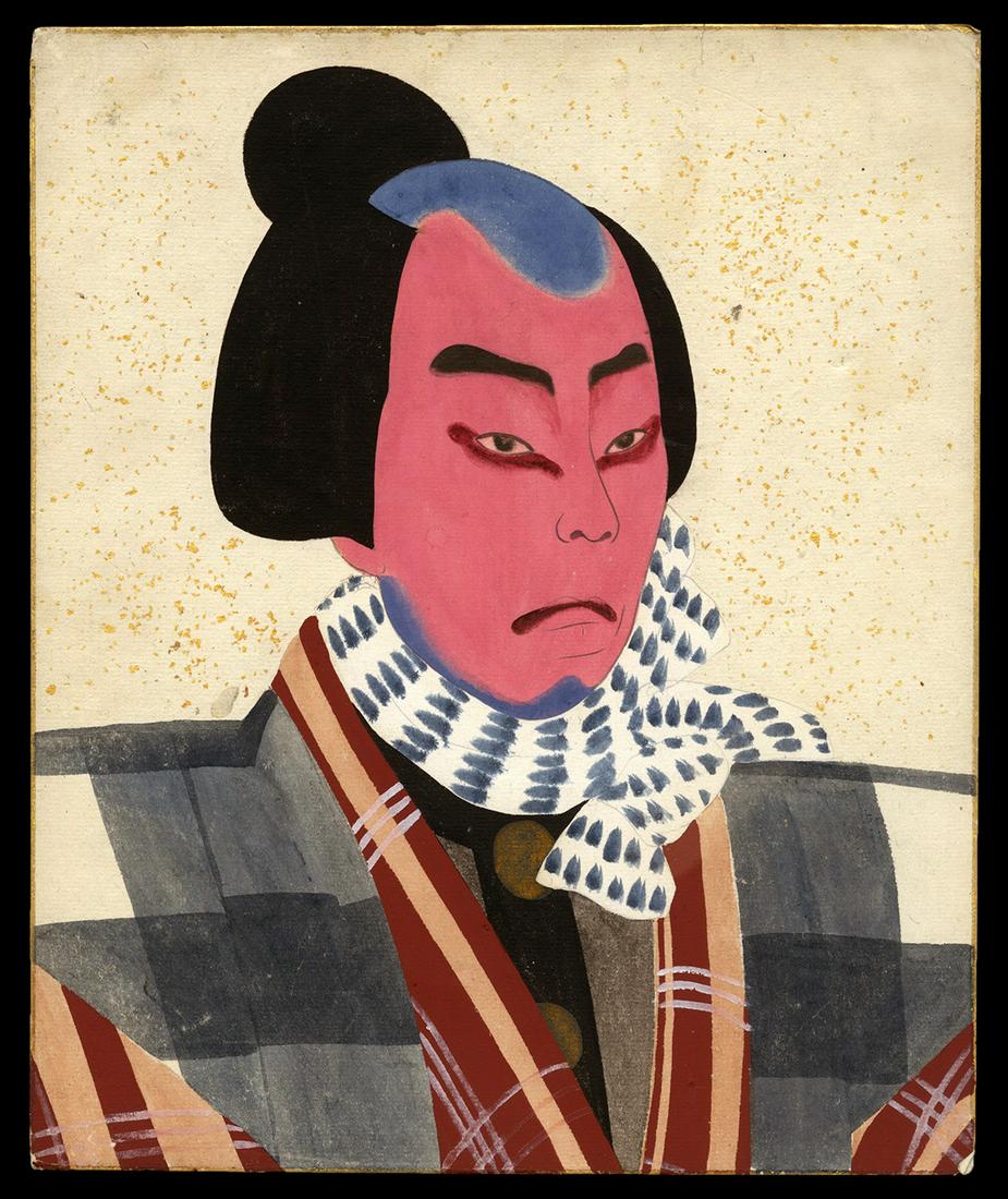 Yoshikawa Kampo Painting On Paper - Kabuki Actor (1 of 2)