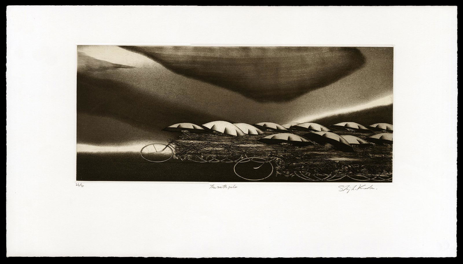 Shigeki Kuroda Etching - The North Pole (1 of 2)