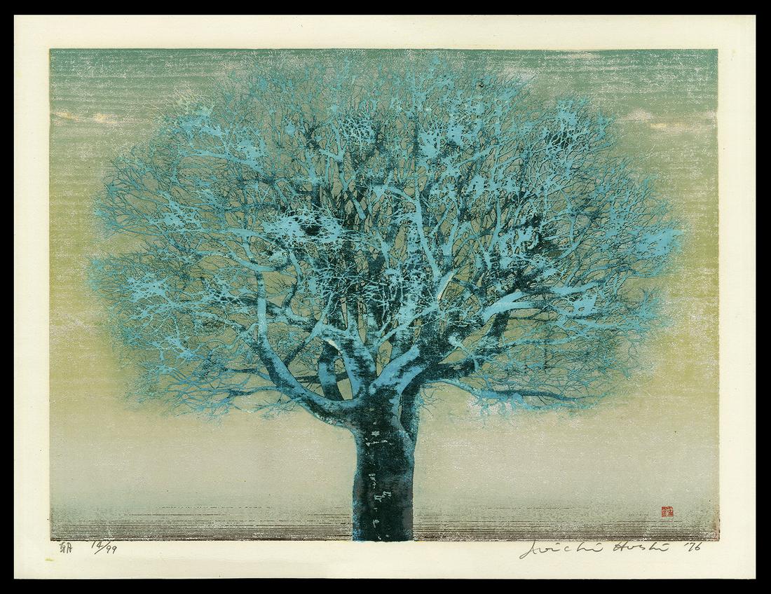 Joichi Hoshi Woodblock - Morning (1 of 2)