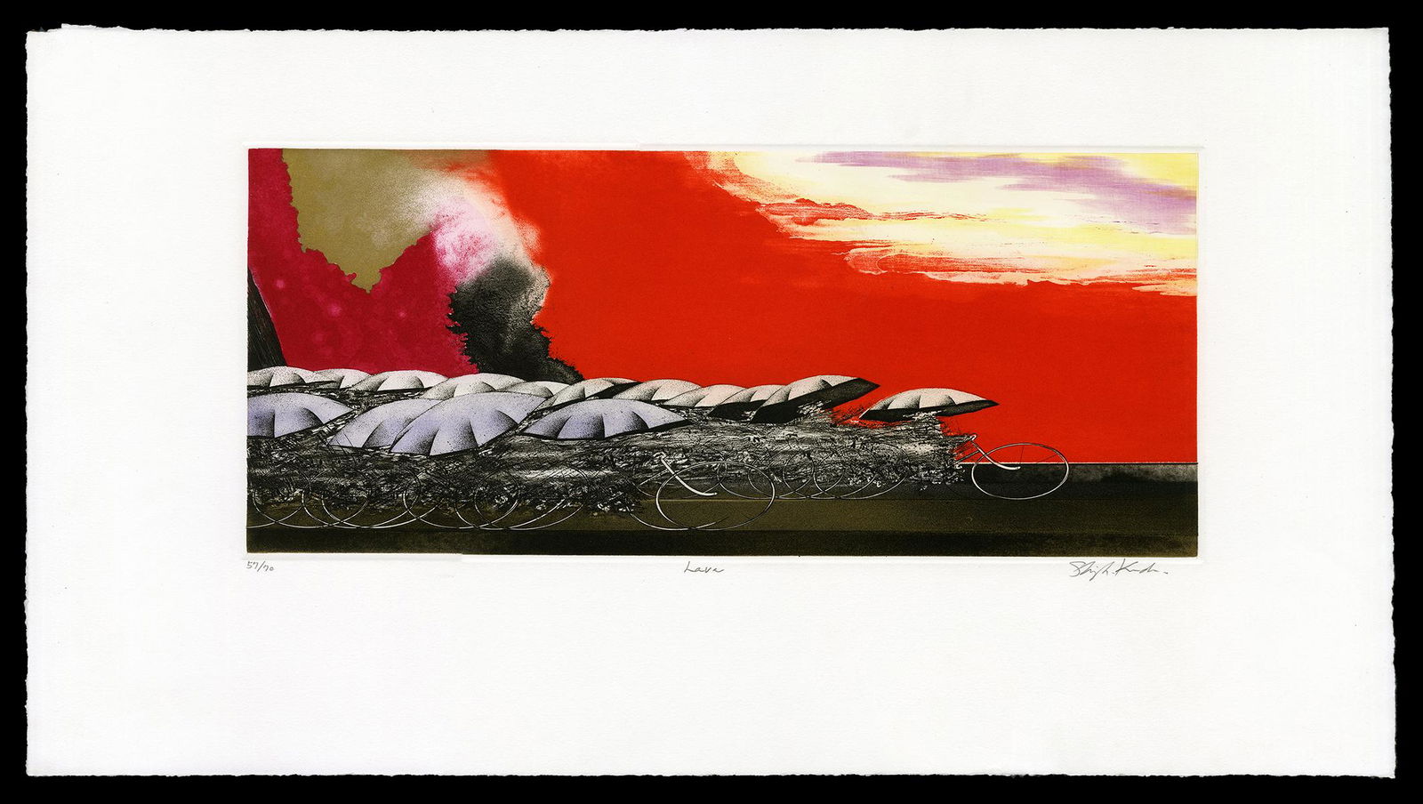Shigeki Kuroda Color Etching - Lava (1 of 2)