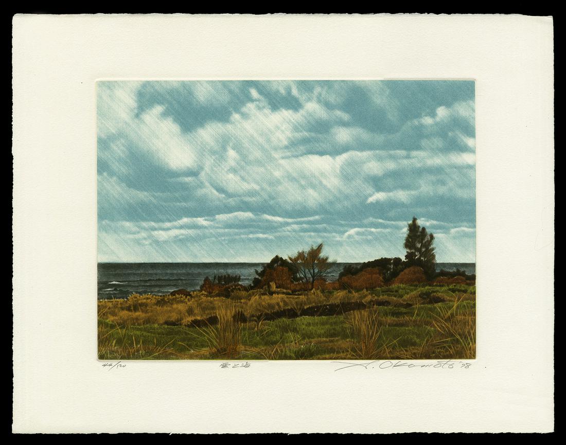 Shogo Okamoto Etching - Cloud and Sea (1 of 2)