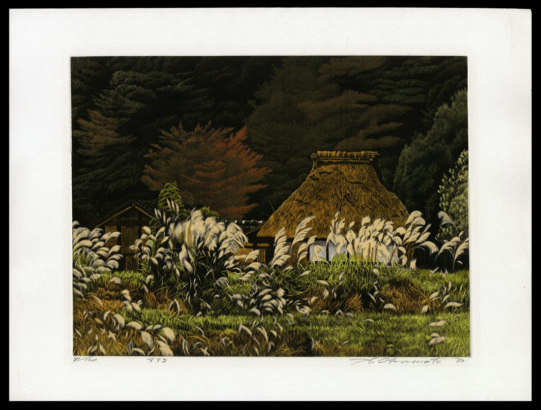 Shogo Okamoto Etching - Miscanthus (1 of 2)