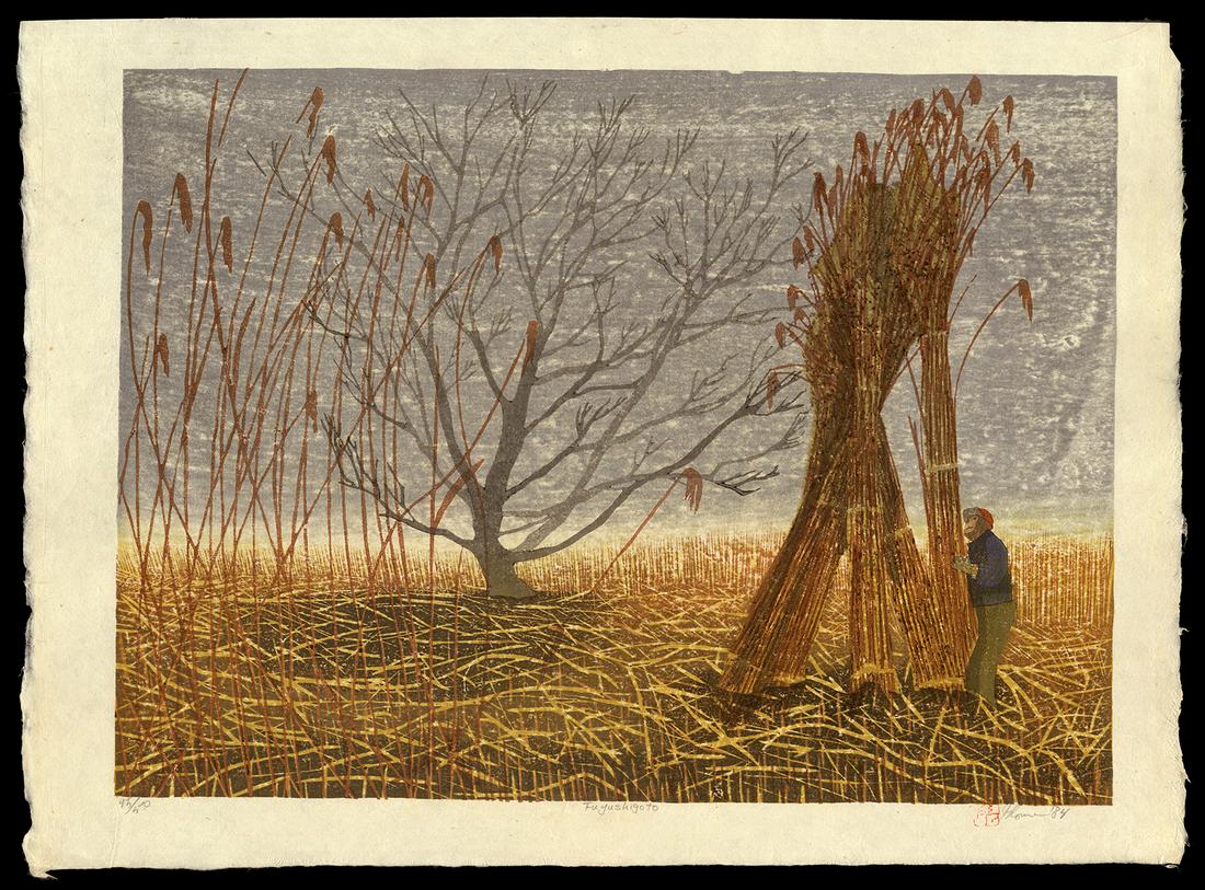 Joshua Rome Woodblock - Fuyushigoto (1 of 2)