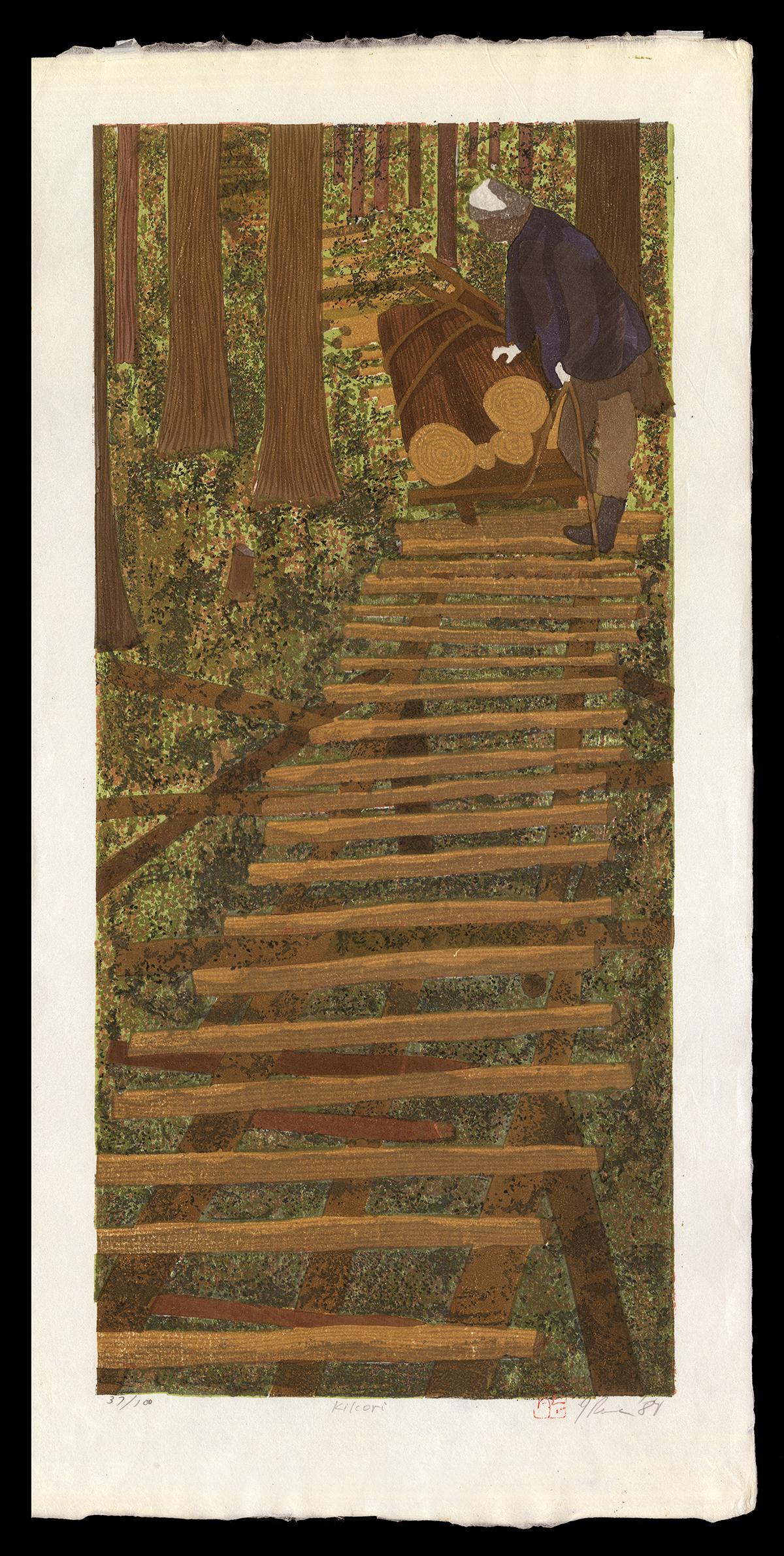 Joshua Rome Woodblock - Kikori (1 of 2)