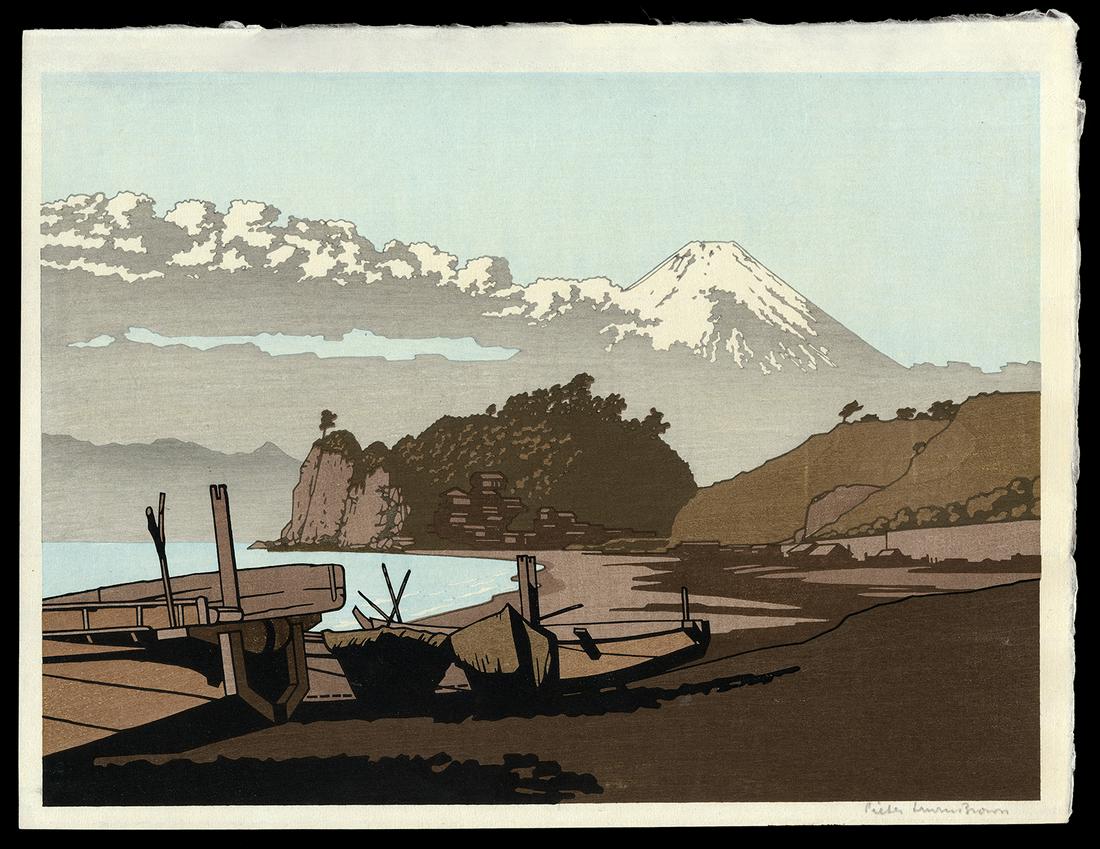 Pieter Irwin Brown Woodblock - From Mitsuhama (1 of 2)
