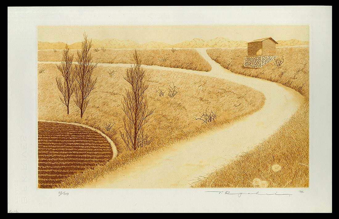 Ryohei Tanaka Etching - Road to the River (1 of 2)