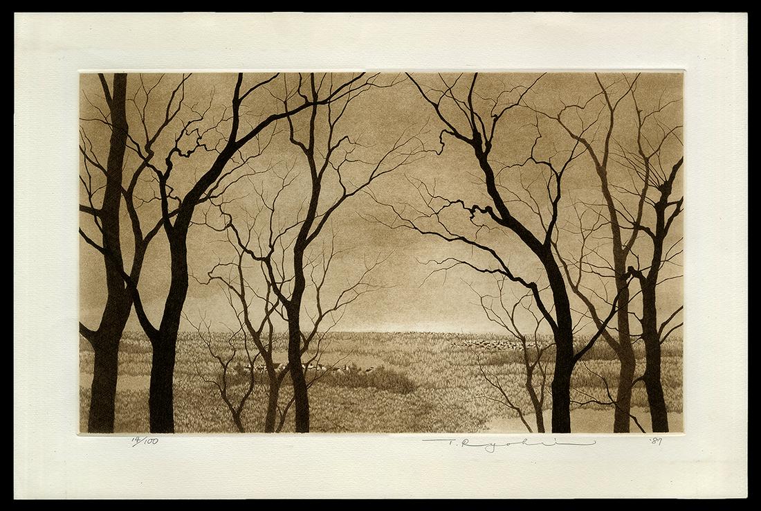 Ryohei Tanaka Etching And Aquatint - Twilight (1 of 2)