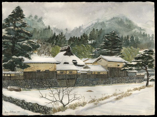 Brian Williams Watercolor: Title: The Village Chief's House Artist: Williams, Brian, b.1950Date: 1977Medium: watercolor