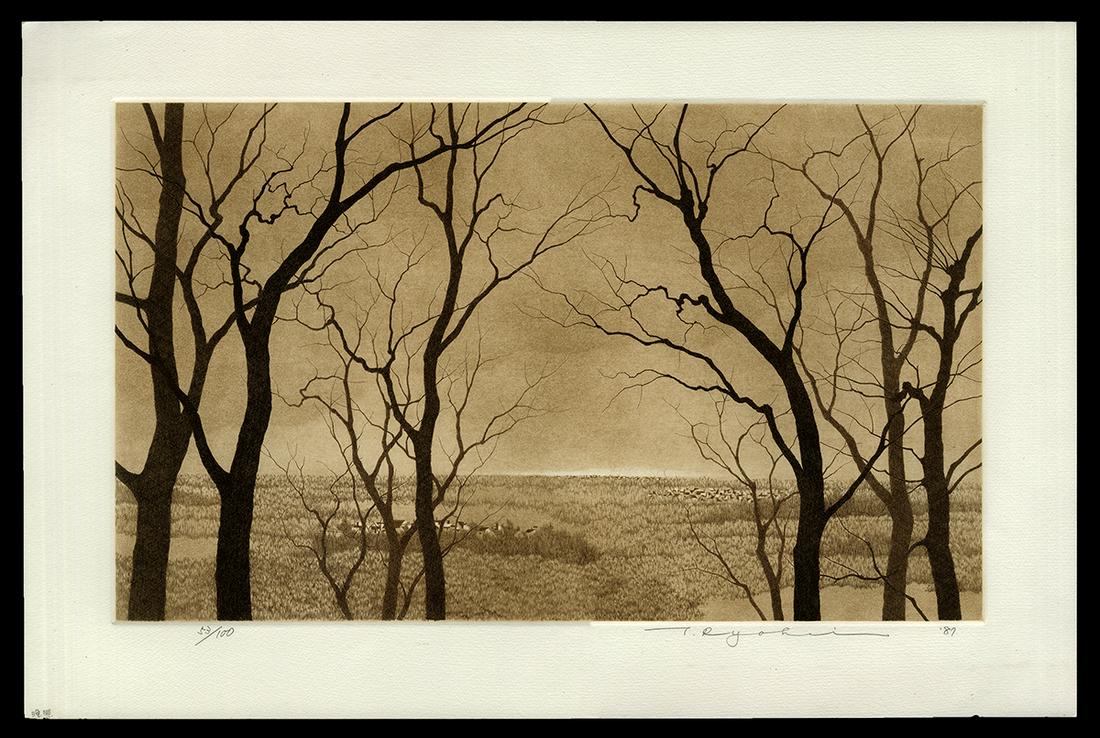 Ryohei Tanaka Etching And Aquatint - Twilight (1 of 2)
