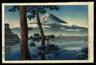 Tsuchiya Koitsu Woodblock - Lake Kawaguchi