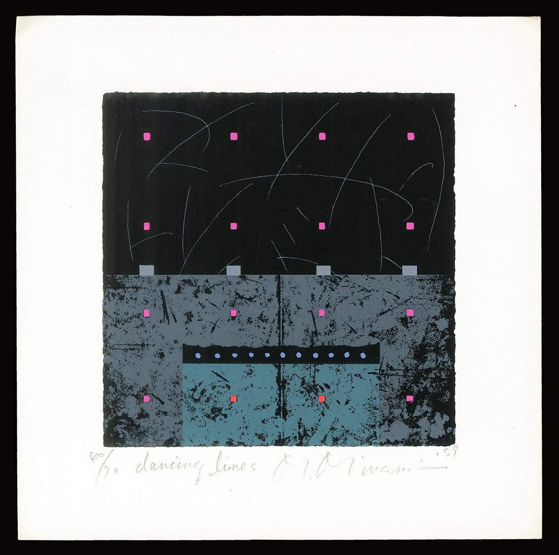 Masao Minami Silkscreen - Dancing Lines (1 of 2)