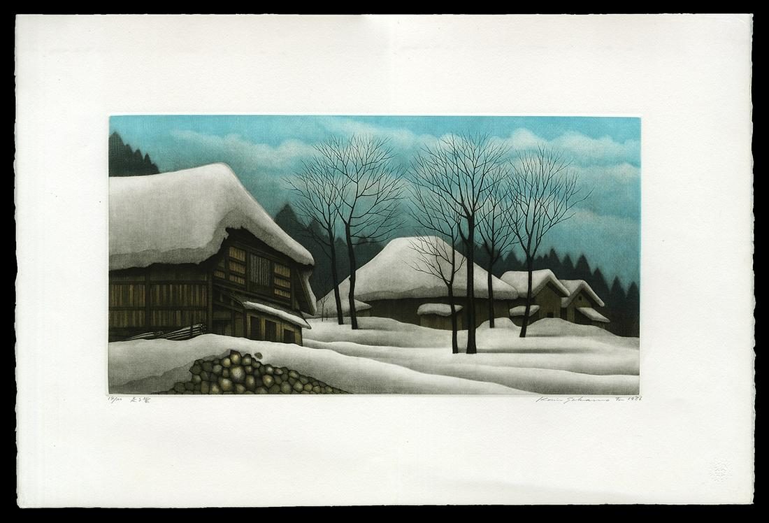 Koichi Sakamoto Etching - Running Clouds (1 of 2)
