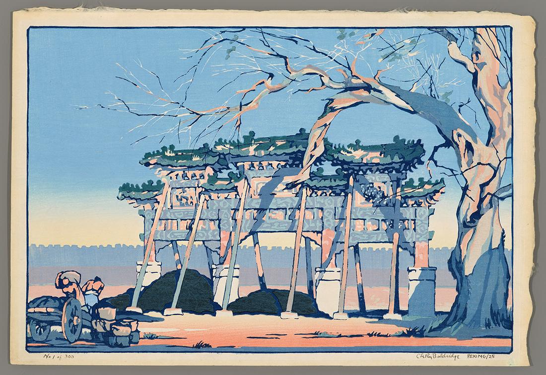 Cyrus Baldridge Woodblock - Peking (1 of 2)