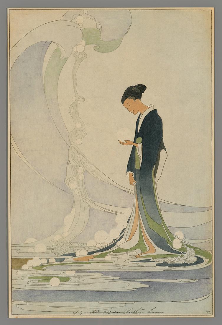 Bertha Lum Woodblock - Spirit of the Sea (1 of 2)