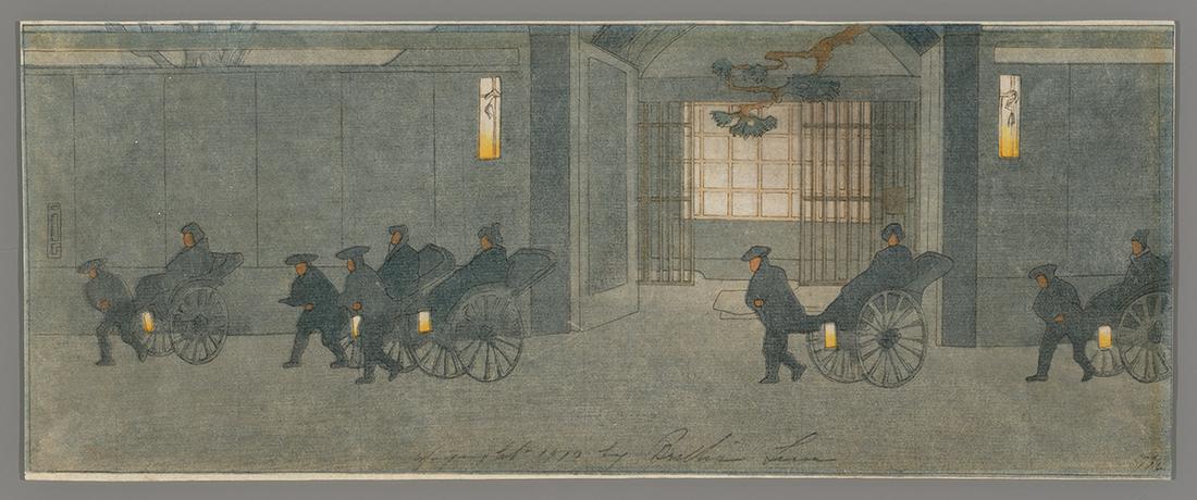 Bertha Lum Woodblock - Through the Night (1 of 2)
