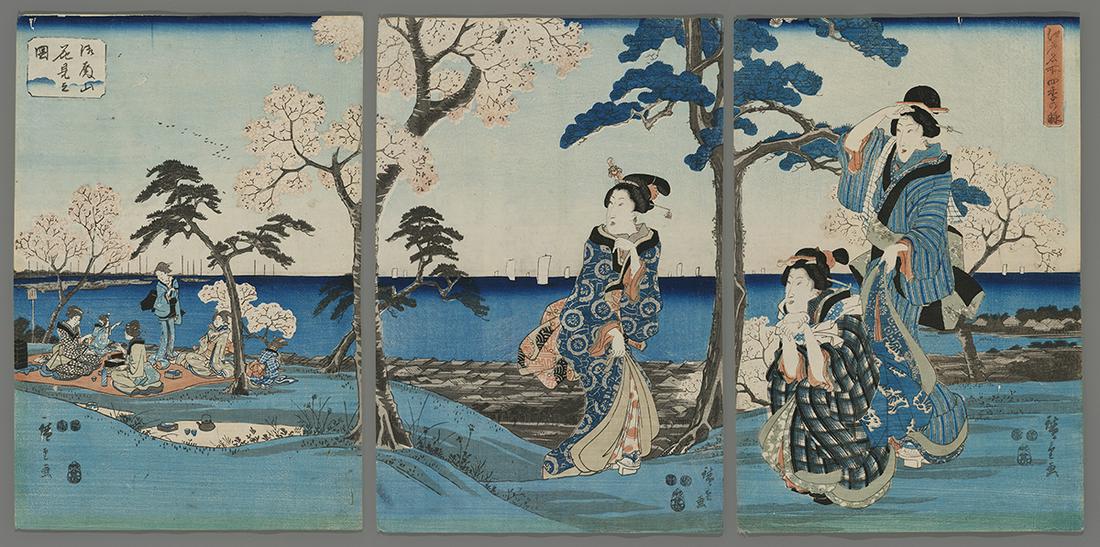 Hiroshige Japanese Print - Cherry Blossoms at Gotenyama (1 of 8)