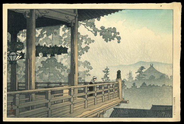 Kawase Hasui Woodblock: Title: Nigatsudo Temple Artist: Hasui, Kawase, 1883-1957 Edition: Collection of Scenic Views of Japan II, Kansai Edition Date: 1934