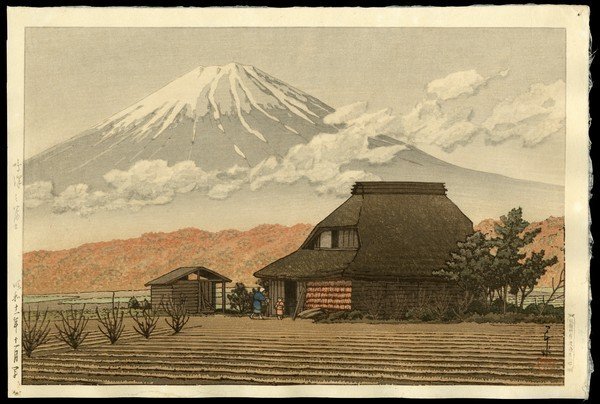Kawase Hasui Woodblock: Title: Mount Fuji, Narusawa Artist: Hasui, Kawase, 1883-1957 Date: 1936 Medium: woodblock Dimensions: 9 1/2 x 14