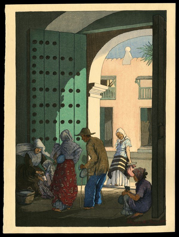 Elizabeth Keith Woodblock: Title: St. Isabella Tower, Manila Artist: Keith, Elizabeth, 1887-1956 Date: 1924 Medium: woodblock Dimensions: 1