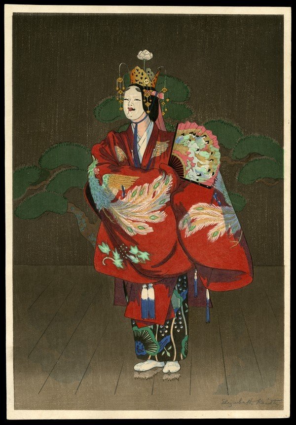 Elizabeth Keith Woodblock: Title: Shigeyama in Hagamoro Artist: Keith, Elizabeth, 1887-1956 Date: 1936 Medium: woodblock Dimensions: 15 7/8