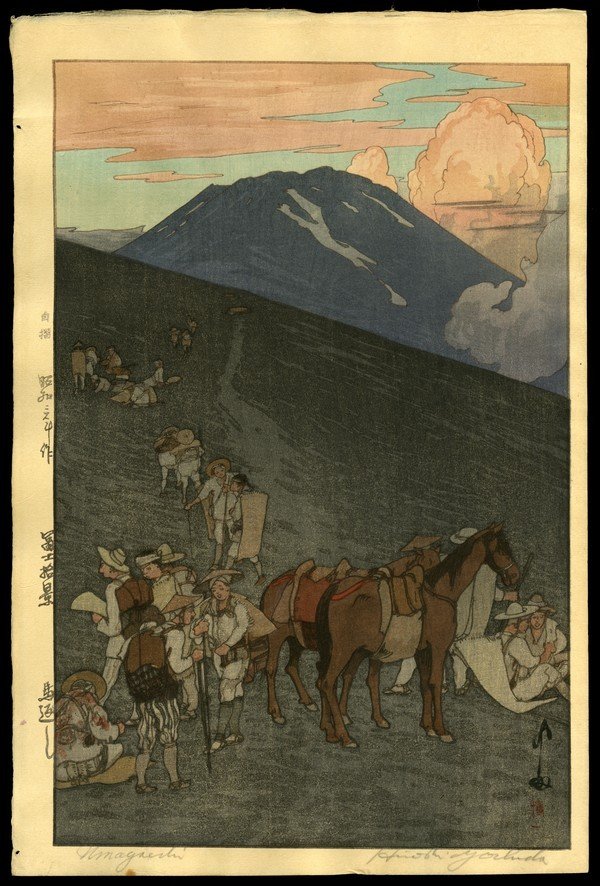 Hiroshi Yoshida Woodblock: Title: Umagaeshi Artist: Yoshida, Hiroshi, 1876-1950 Date: 1928 Medium: woodblock Dimensions: 14 3/4 x 9 3/4 inc