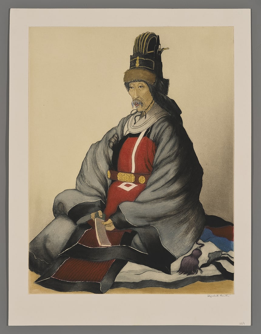 Elizabeth Keith Etching - Korean Nobleman (1 of 2)