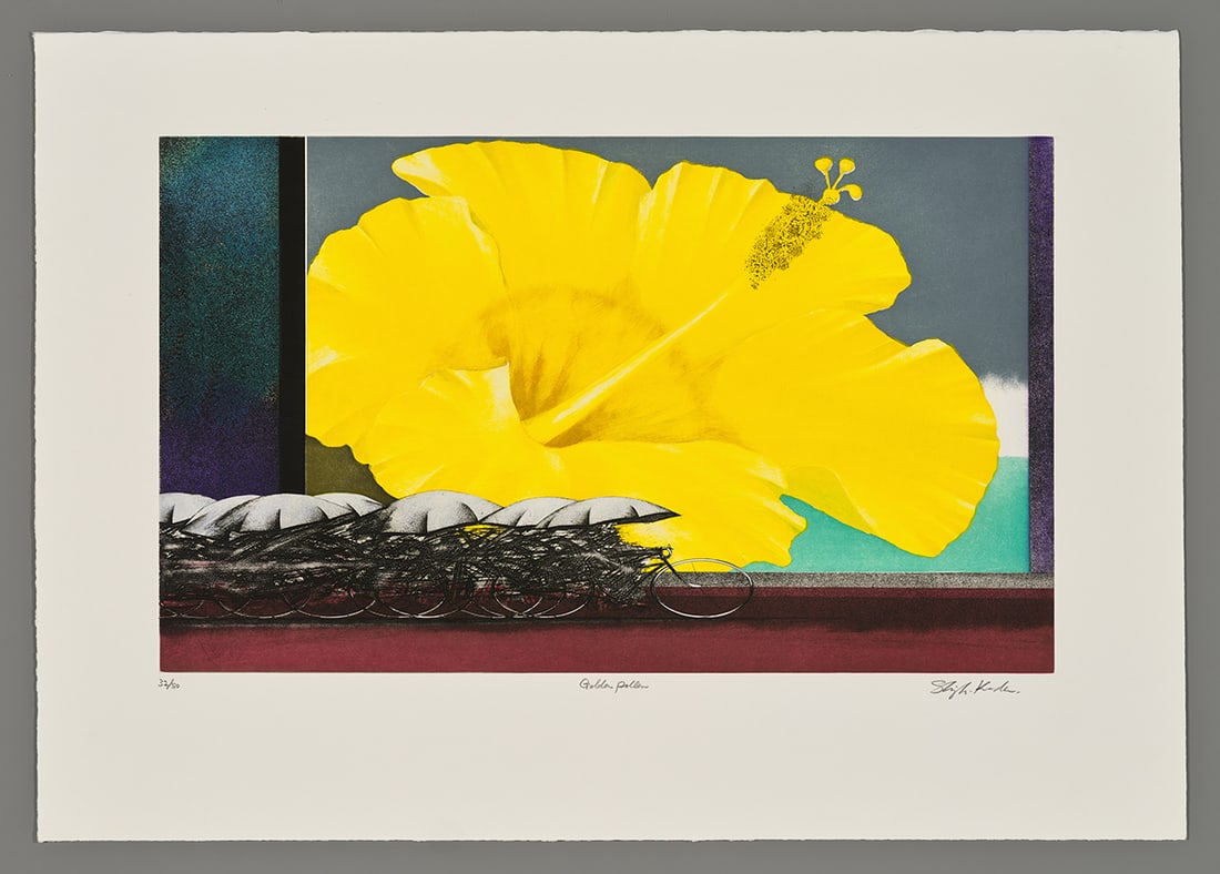 Shigeki Kuroda Color Etching - Golden Pollen (1 of 2)