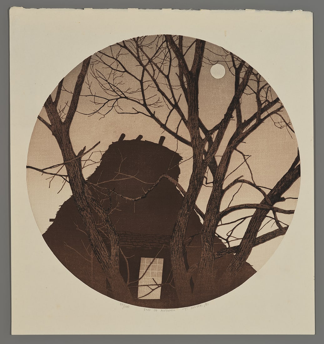 Ted Colyer Woodblock - End of Autumn (1 of 2)