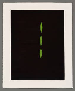 Yozo Hamaguchi Color Mezzotint - Green Poplars: Artist: Hamaguchi, Yozo, 1909-2000 Title: Green Poplars Edition: 52/145 Date: 1980-89 Medium: color mezzotint Image Size: 26 1/2 x 18 5/8 inches Illustrated: