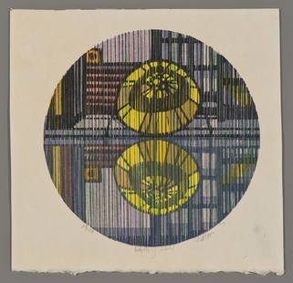 Clifton Karhu Woodblock - Rainy Day: Artist: Karhu, Clifton, 1927-2007 Title: Rainy Day Edition: 25/100 Date: 1977 Medium: Japanese woodblock print Image Size: 10 x 10 inches Notes: Pencil s