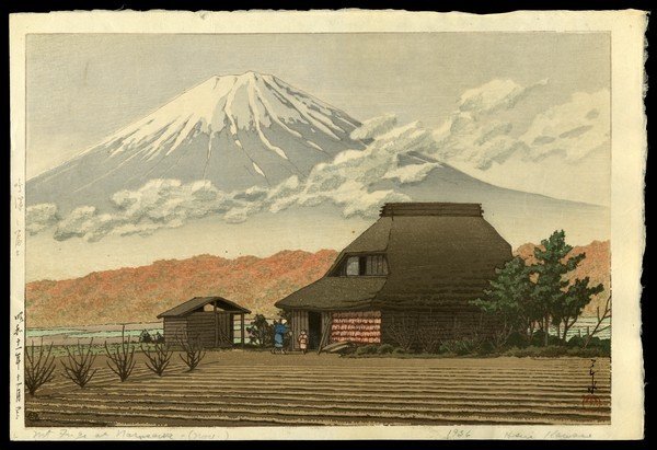 Kawase Hasui Woodblock: Title: Mount Fuji, Narusawa Artist: Hasui, Kawase, 1883-1957 Date: 1936 Medium: woodblock Dimensions: 9 5/8 x 14
