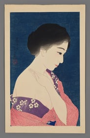 Torii Kotondo Woodblock - Make-up