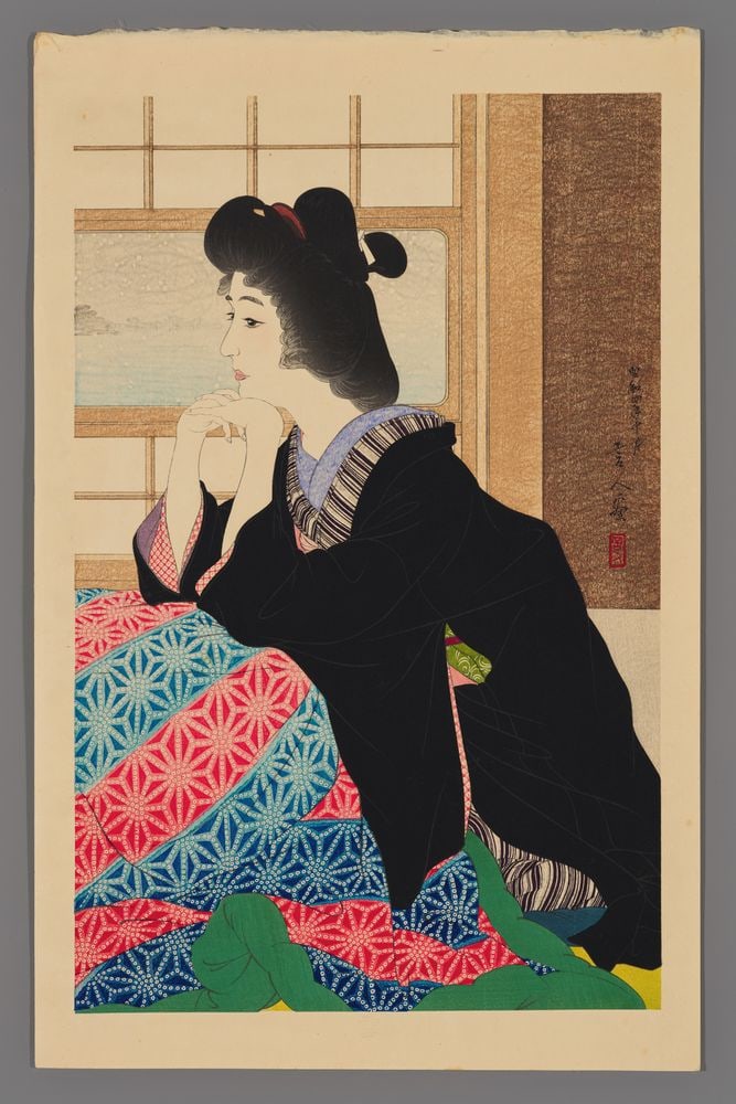 Torii Kotondo Woodblock - Snow (1 of 2)