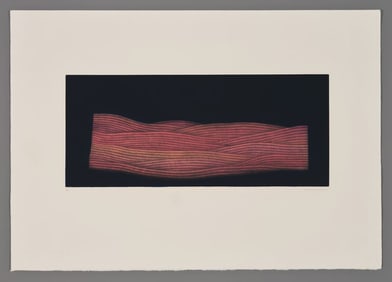 Yozo Hamaguchi Color Mezzotint - Red Field