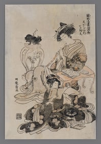 Isoda Koryusai Woodblock - Naoe of the Okanaya