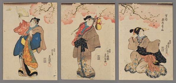 Utagawa Toyokuni III Woodblock - Actors