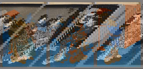 Toyokuni III Woodblock -Shoots of the Princess Pine