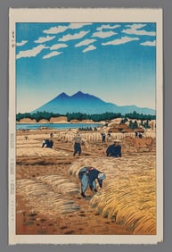 Kasamatsu Shiro Woodblock - Harvest