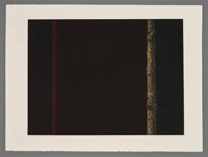 Katsunori Hamanishi Mezzotint - Crevice - Work No. 7-1: Artist: Hamanishi, Katsunori, b. 1949 Title: Crevice - Work No. 7-1 Edition: 8/50 Date: 1988 Medium: mezzotint Image Size: 17 5/8 x 23 3/4 inches Notes: