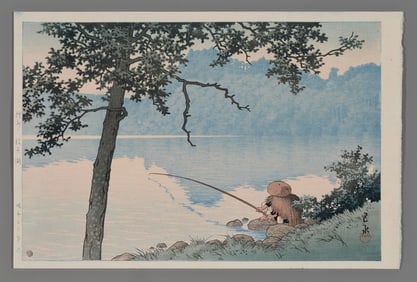 Kawase Hasui Woodblock - Lake Matsubara, Shinshu