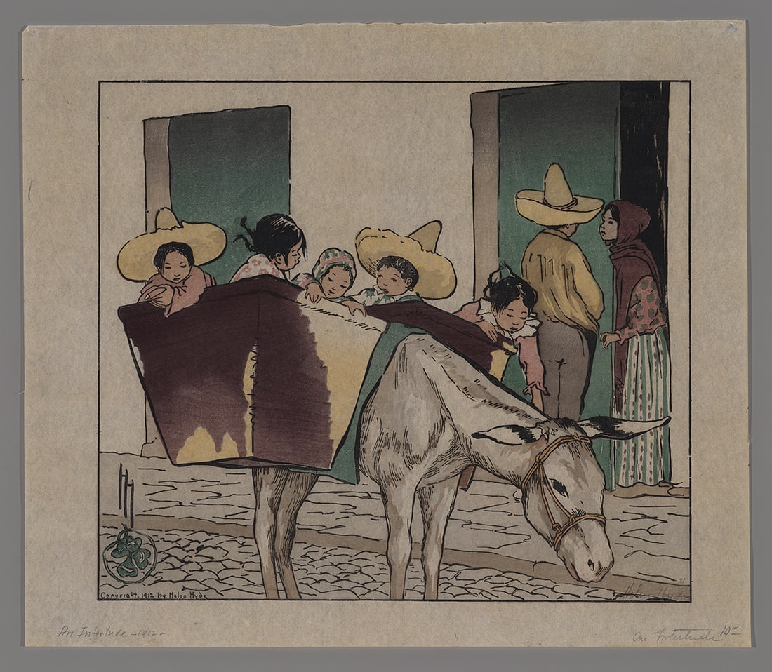 Helen Hyde Woodblock - Interlude (1 of 2)