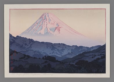 Toshi Yoshida Woodblock - From Katsuragi-yama