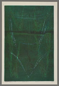 Hideo Hagiwara Woodblock - Mask No. 7